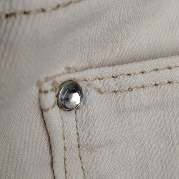 So Slimming by Chico's Jeans Size 00 (XS) Soft Peach Almost White (Tailored) - Picture 7 of 8